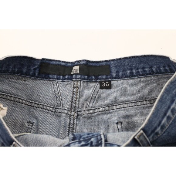 Vintage 90s Marithe Francois Girbaud Mens 36 Faded Baggy Fit Denim Jean Shorts - Picture 8 of 13